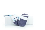 Sada ponožek little shoes sport hexagon kids bf white turquoise, 2 páry 25-29 EU