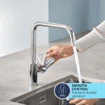 GROHE - QuickFix Start Dřezová baterie, matná černá 1012422430