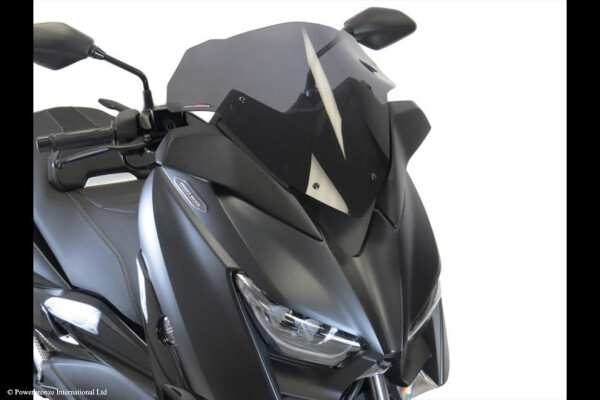 Yamaha X-Max125 18-22,X-Max300 17-22,X-Max400 18-20,Tricity300 20-25 Skútr plexi Powerbronze 375 mm - černá