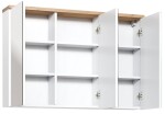 COMAD - Zrcadlová skříňka 100cm 3 dvířka BALI bílá 5907611647547