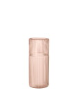 Ferm Living Skleněná karafa Ripple Blush Small 500 ml, růžová barva, sklo