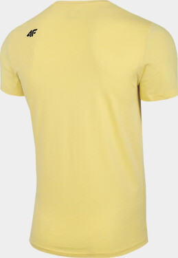 Pánské tričko 4F TSM300 Žluté Žlutá