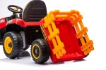 Mamido Dětský elektrický traktor BBH-030 s přívěsem červený