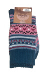 WiK 37910 Dámské ponožky se severským vzorem 35-42 černá 39-42