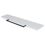 Polička nástěnná 120 cm, MDF, barva bílá, baleno v ochranné fólii