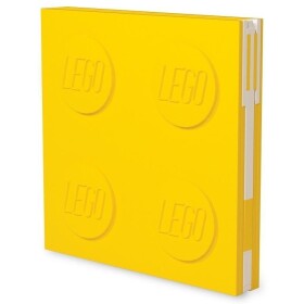 LEGO Zápisník gelovým perem jako klipem žlutý