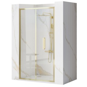 REA - Sprchové dveře skládací Rapid Fold 100 zlaté REA-K4130