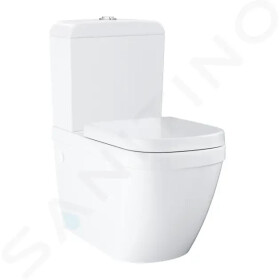 GROHE - Euro Ceramic WC kombi set s nádržkou a sedátkem softclose, rimless, Triple Vortex, PureGuard, alpská bílá 3946200H