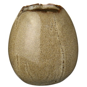 Ib Laursen Mini vázička Egg-shaped Brown 9,4 cm, hnědá barva