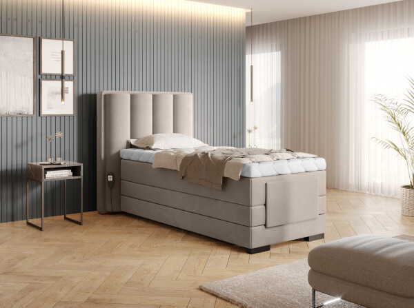 Boxspring Veros 90 Rozměr: 90 x 200 cm, látka: Sola 18