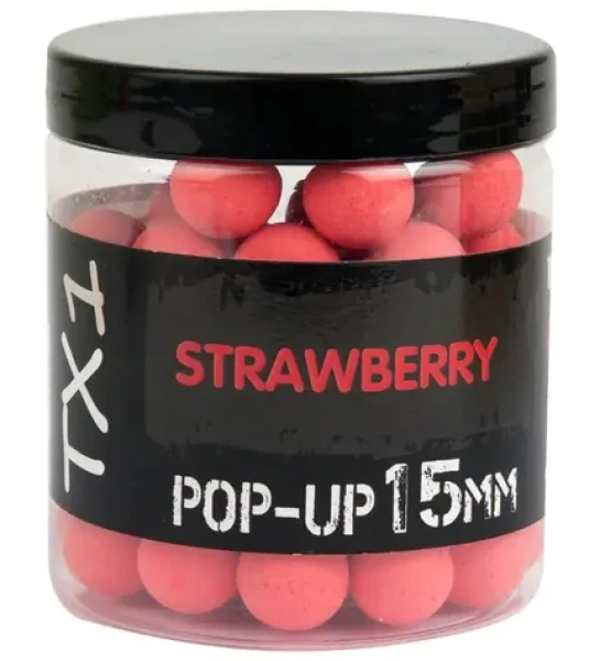 Shimano TX1 Strawberry / Pop-up boilies / 80g / 15mm (TX1SBPU1580)
