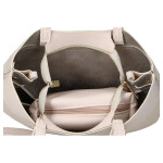 Stylová semišová kabelka na rameno LB Andrea, béžová