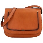 Luxusní dámská crossbody kabelka Isaac, koňaková