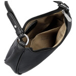 Trendy dámská koženková kabelka na rameno Tricia, černá