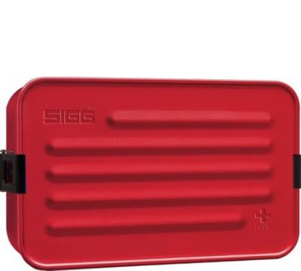 SIGG Metal Box Plus L červená / Svačinový box / Hliník / 22.9 x 14.5 x 6 cm (8698.10)