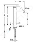 DURAVIT - C.1 Umyvadlová baterie, chrom C11030002010