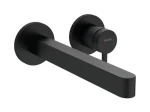 Hansgrohe Finoris - Umyvadlová baterie pod omítku | 2-otvorová instalace | EcoSmart | matná černá (76050670)