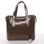 Elegantní dámská kabelka do ruky Paula, tmavě béžová