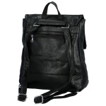 Stylový dámský koženkový kabelko-batoh Admir, černý