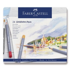 Faber-Castell 114624 Goldfaber Aqua akvarelové plechová krabička 24 ks