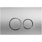 CERANO - Kompletní WC set Basic/Cesso - černá matná - WC tlačítko Dualo/Stříbrná - volně stojící - předstěnová instalace - 49x36 CER-8050BD86342