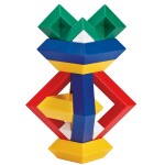 Kebo Toys Wedge it skládací pyramida základní barvy 15 dílků
