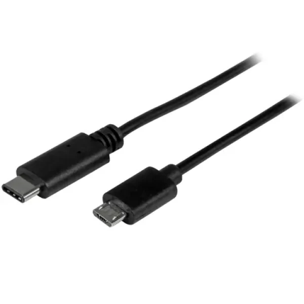 StarTech kabel USB-C na MicroUSB černá / 480 Mbps / Thunderbolt 3 / 0.5m (USB2CUB50CM)