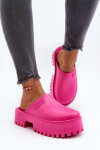 Dámské Žabky Na Masivní Podrážce Big Star NN274019 Fuksja 37