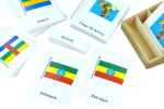 Moyo Montessori Moyo Montessori Vlajky Afriky - třísložkové karty