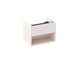 RAVAK - Lite Umyvadlová skříňka 60x45x43 cm, 1 zásuvka, Alabaster Pink X000001860