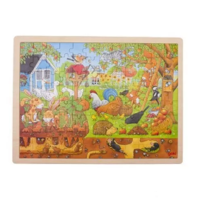 Goki Goki Puzzle - Naše zahrádka na zemi i pod zemí