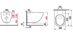 ALCADRAIN Renovmodul - předstěnový instalační systém bez tlačítka + WC JIKA MIO + SEDÁTKO SLIM AM115/1000 X IO1