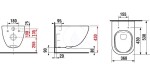 ALCADRAIN Sádromodul - předstěnový instalační systém s bílým/ chrom tlačítkem M1720-1 + WC JIKA MIO + SEDÁTKO SLIM AM101/1120 M1720-1 IO1
