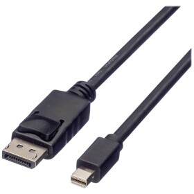 Roline green DisplayPort kabel Konektor DisplayPort, Mini DisplayPort konektory 2.00 m černá 11.44.5635 stíněný, bez halogenů, krytí TPE Kabel DisplayPort