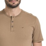 Bushman Pánské henley tričko Wray II, camel XXL
