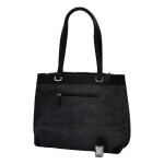 Velká a prostorná dámská koženková taška Nathalie, černá