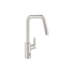GROHE - QuickFix Start Elektronická dřezová baterie s výsuvnou sprškou, bateriové napájení, supersteel 101243DC00