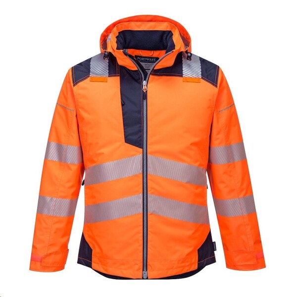 Bunda T400 HiVis do deště oranžovo-modrá L oranžovo-modrá
