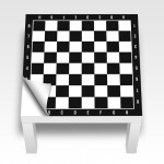 DumDekorace Samolepka na stůl šachy 54 x 54 cm