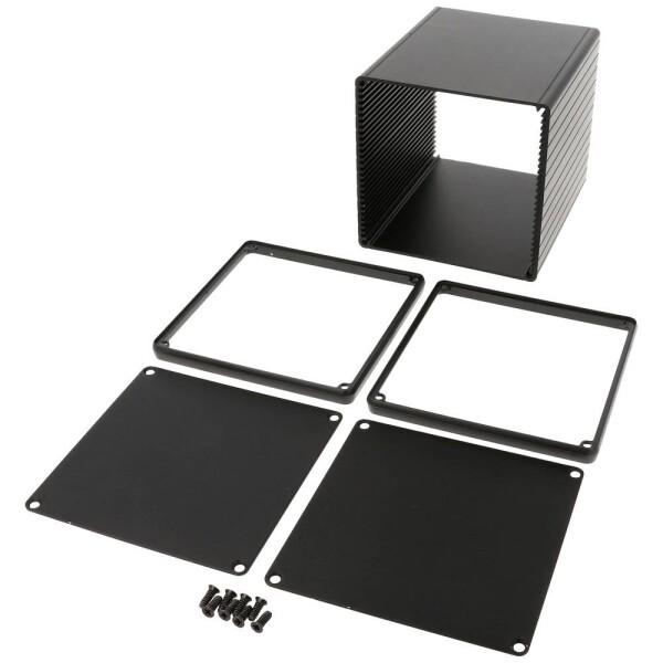 Hammond Electronics 1455NS1201BK univerzální pouzdro 120 x 103 x 103 hliník extrudovaný černá 1 ks