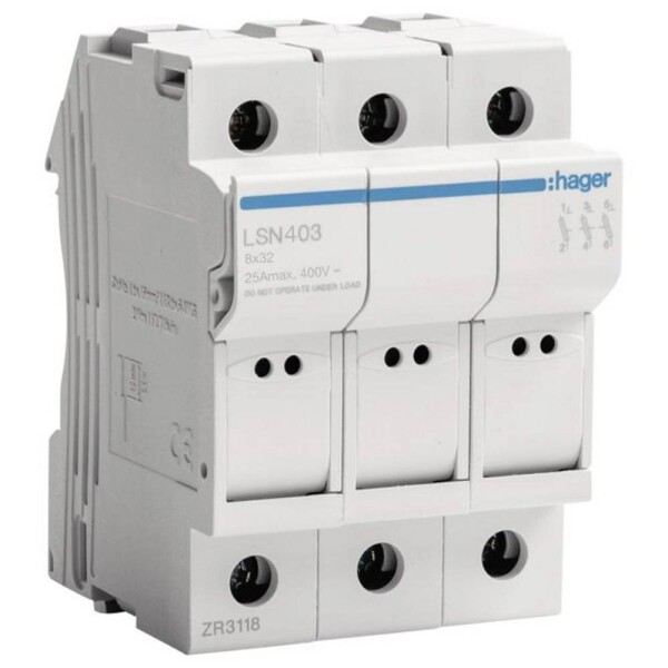 Hager LSN403 pojistka 3pólový 25 A 400 V 1 ks