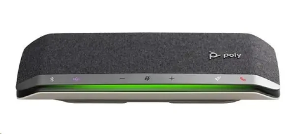 Poly Sync 40 (MS Teams) stříbrná / Konferenční reproduktor / Bluetooth / USB-A/C (77P35AA)