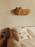 Ferm Living Polštář s vyšívaným motivem Swif Bird 40 × 60 cm, multi barva, textil