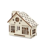 Kúzlo dreva Velký domeček Chalupa / LED svíčka / 3V baterie (KD3104)