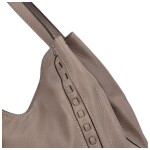 Trendy kožená dámská kabelka Bianca, taupe