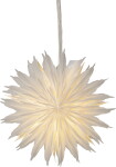 STAR TRADING Závěsná svítící hvězda Dis White 40 cm, bílá barva, papír