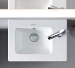 DURAVIT - ME by Starck Umývátko nábytkové 43x30 cm, s přepadem, s otvorem pro baterii, WonderGliss, bílá 07234300001