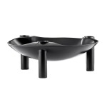 Stoff Nagel Designová miska se svícny STOFF Nagel Black, černá barva, kov