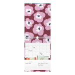 Busy B Nástěnný kalendář Blue Graphic 2026, modrá barva, papír