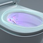 Mereo WC s integrovaným elektronickým bidetem, RIMLESS, 592x380x430 cm, keramické, vč. sedátka VSD110S2